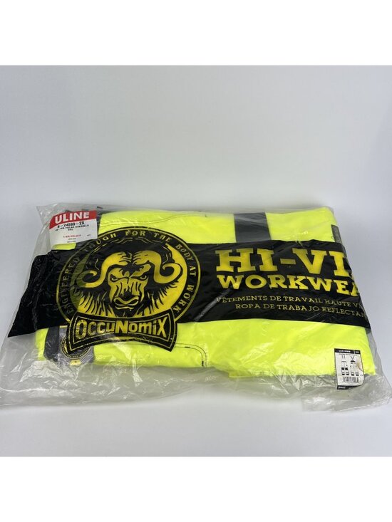 OccuNomix Other - OccuNomix Hi Vis Waterproof Bib Pants 2XL Yellow Reflective NWT